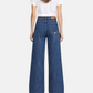 Jeans Flare Fit Donna Roy Roger's Denim di cotone elasticizzato, lavaggio Stone 68 Marta RND091CE082907