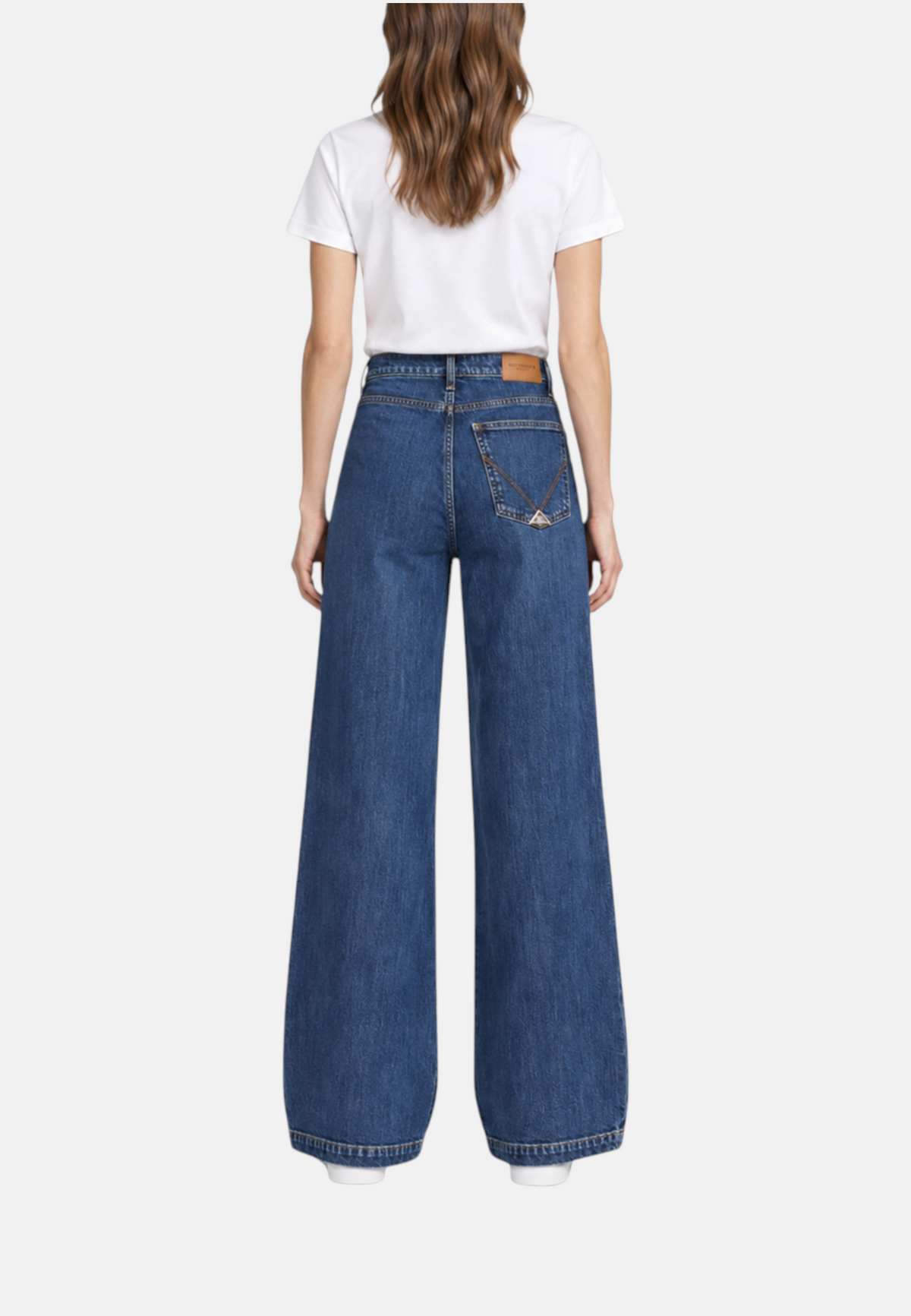 Jeans Flare Fit Donna Roy Roger's Denim di cotone elasticizzato, lavaggio Stone 68 Marta RND091CE082907