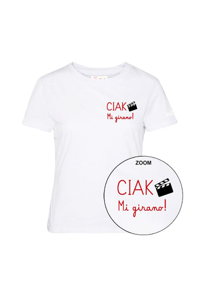 T-Shirt Manica Corta Donna Mc2 Saint Barth Ciak Girano Embroidery Emilie EMI0001