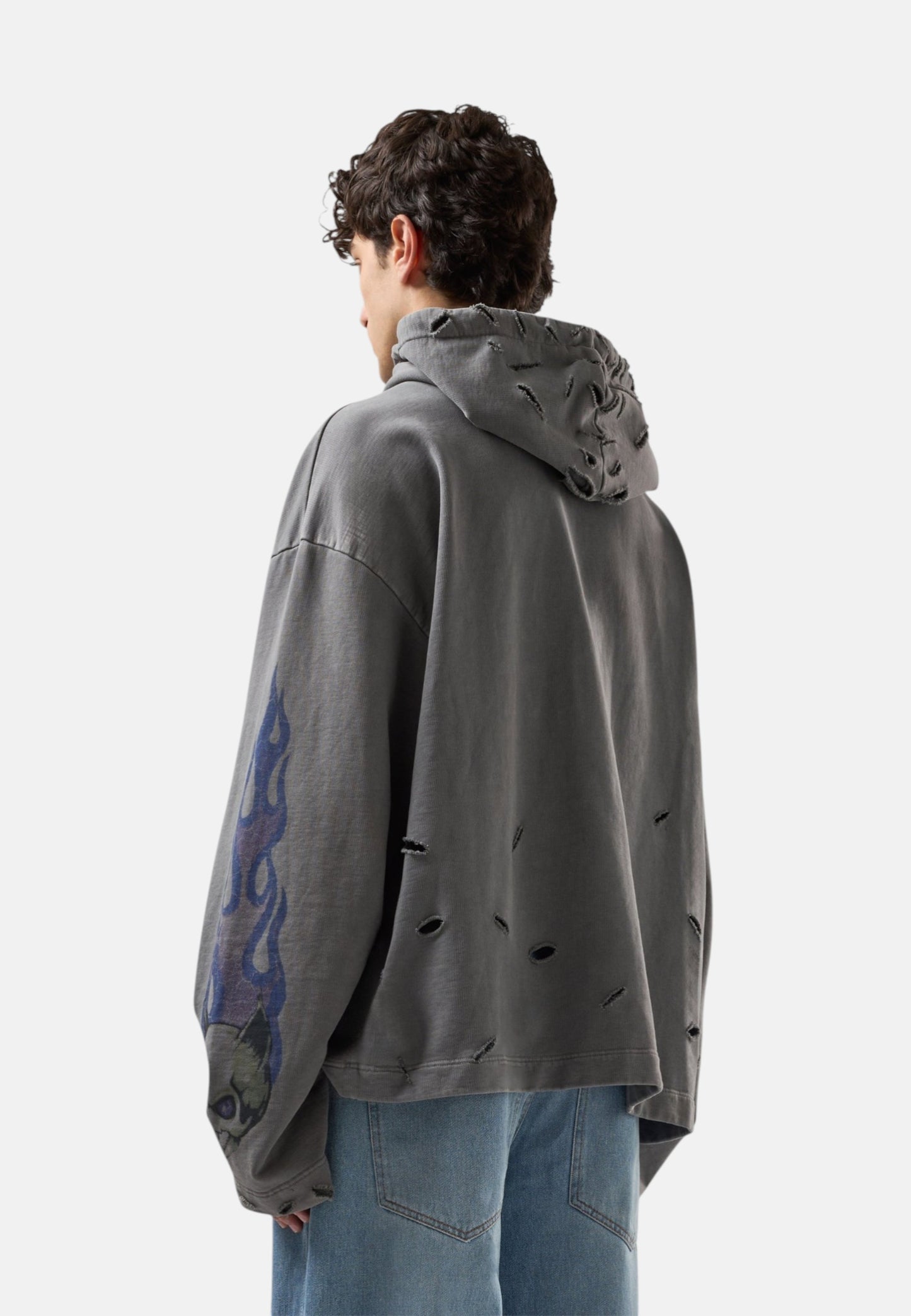 Felpa Con Cappuccio Uomo Gcds   C1MWQE129F034