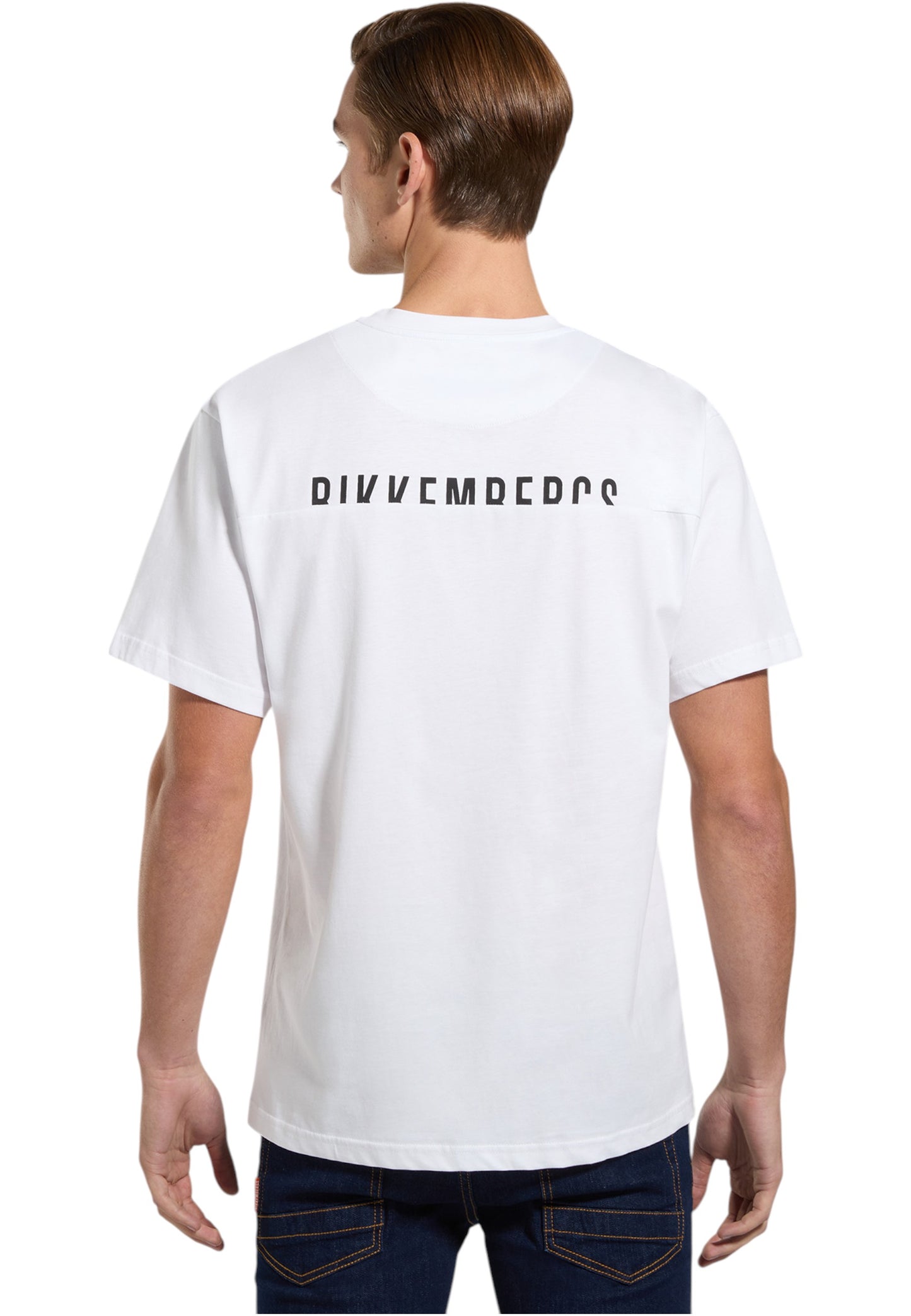 T-Shirt Manica Corta Uomo Bikkembergs Logo Spezzato