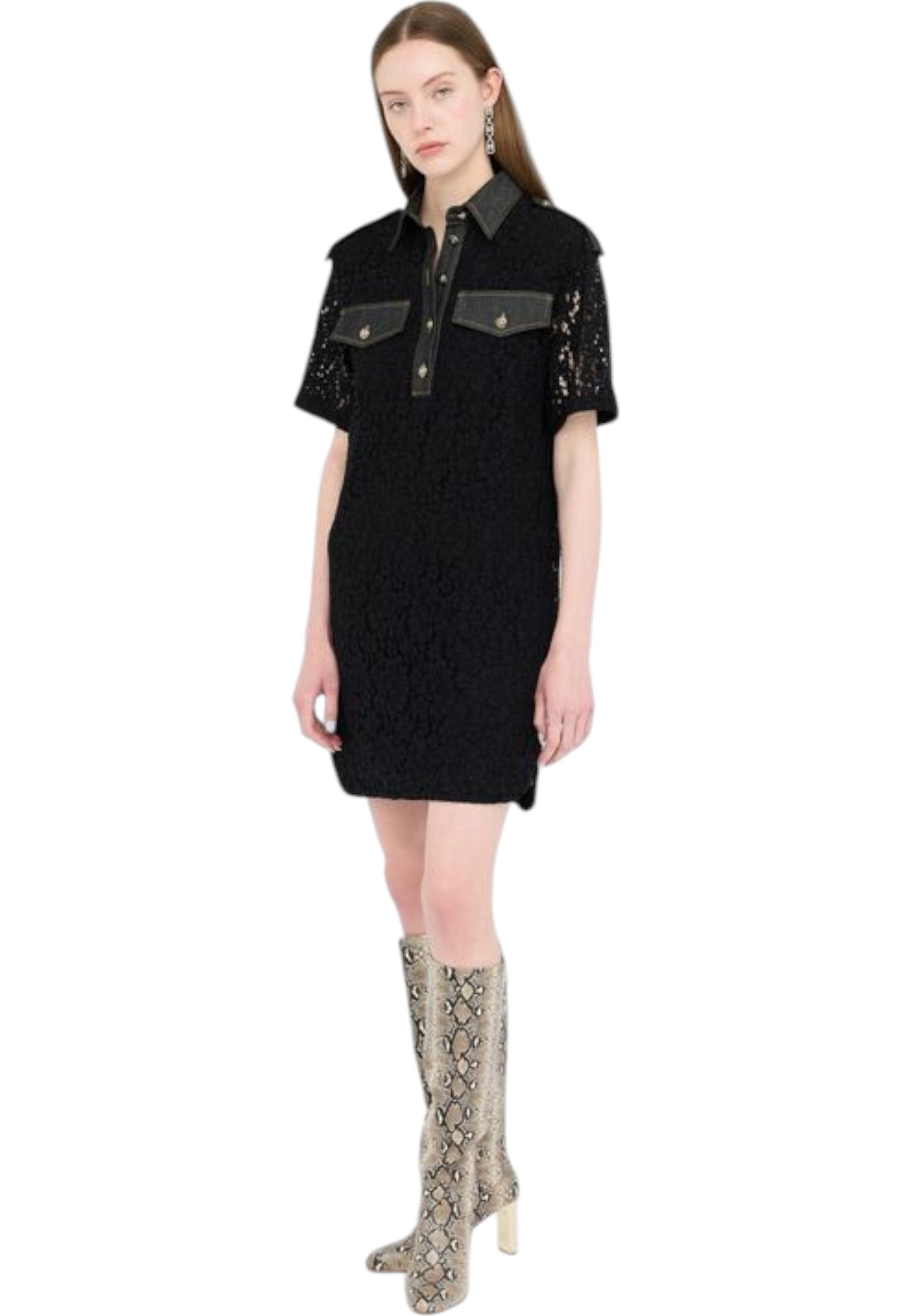 Vestito Corto Donna Liu Jo In Pizzo  UF5234J4957