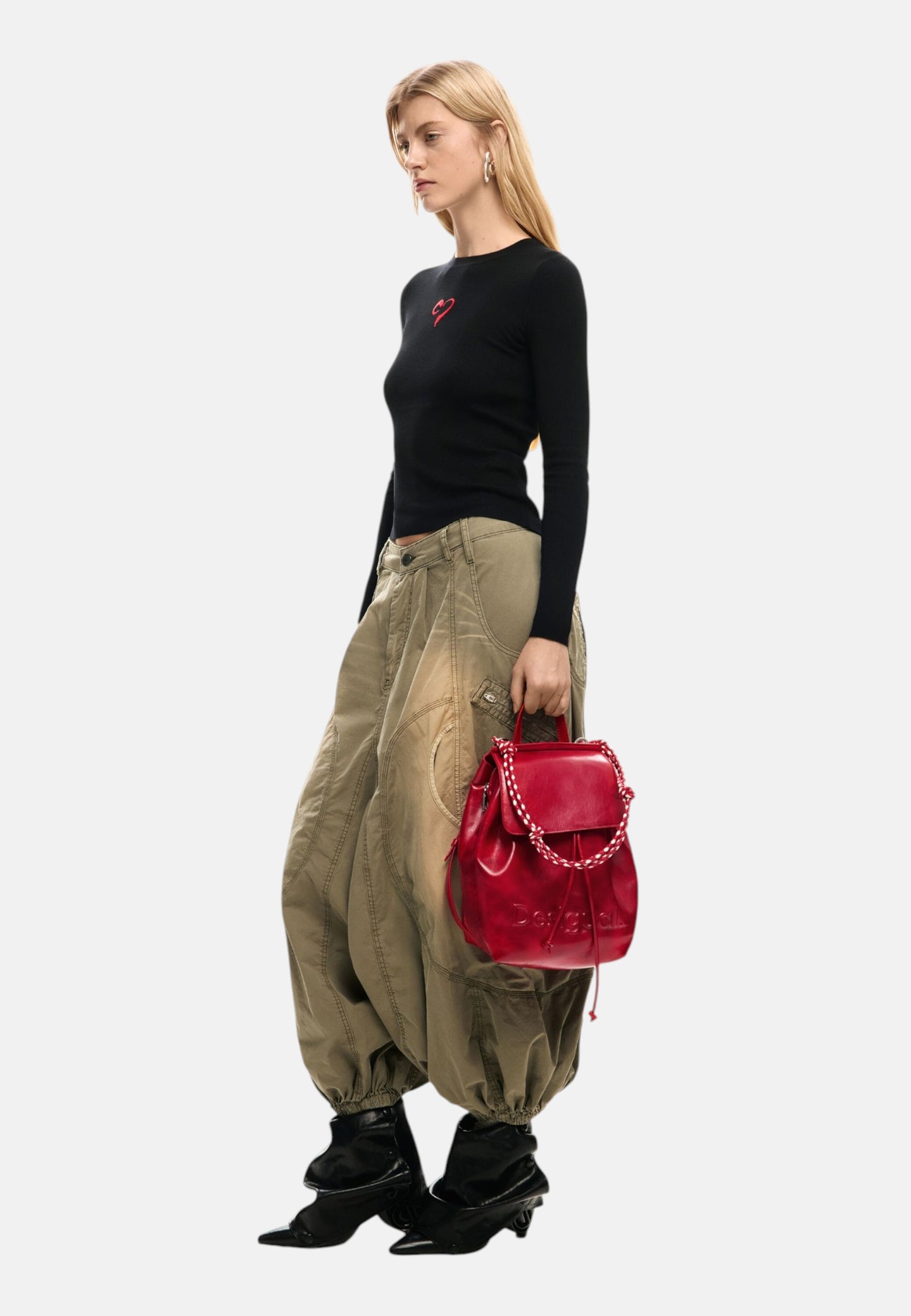 Zaino  Donna Desigual  Back Half Logo Luena Mini Red 26SAKP20