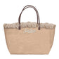 Borsa A Spalla Donna Mc2 Saint Barth Canvas City Bag Mid Fringe CBMF001