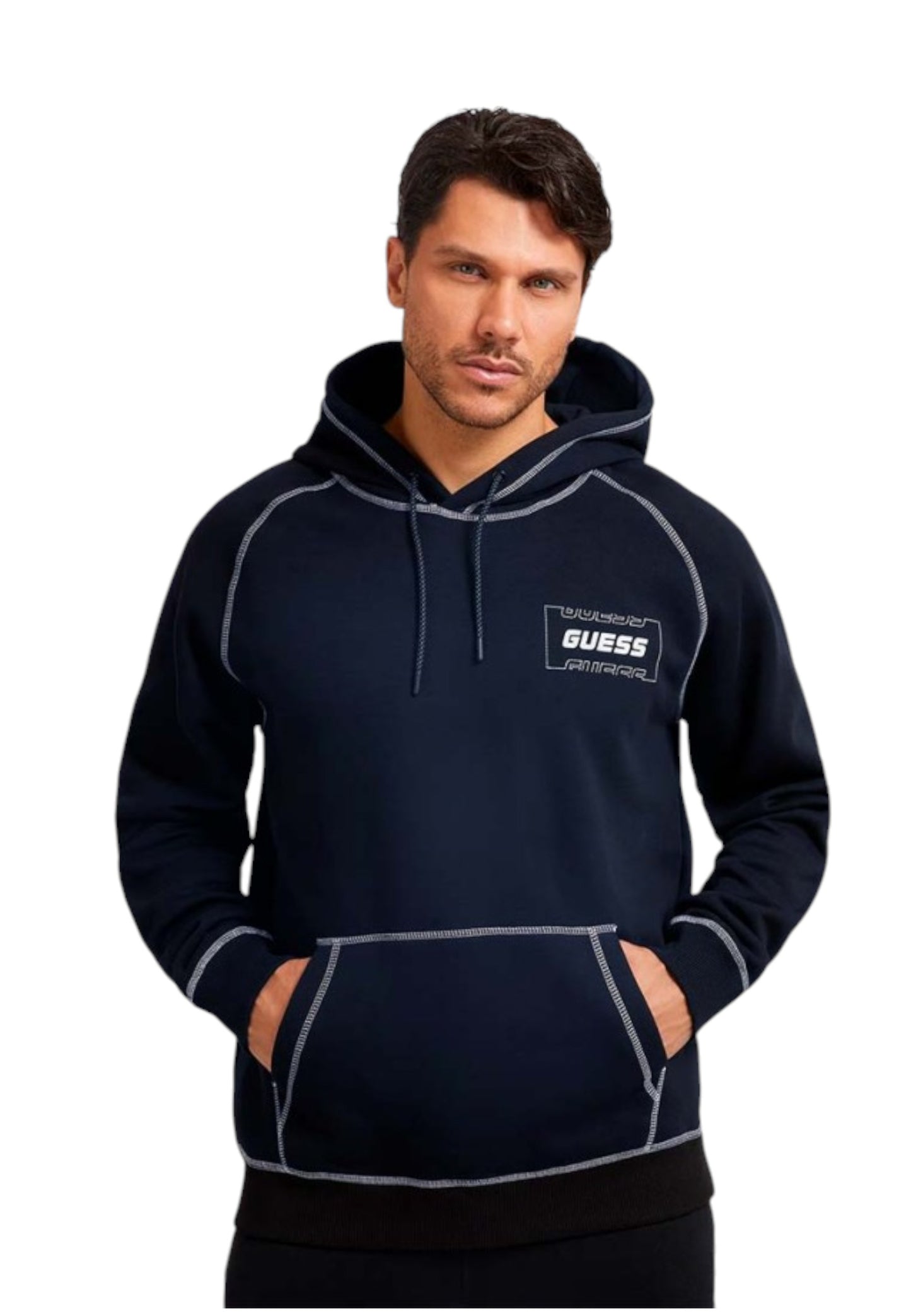 Felpa Con Cappuccio Uomo Guess   Z2BQ16KBGQ2