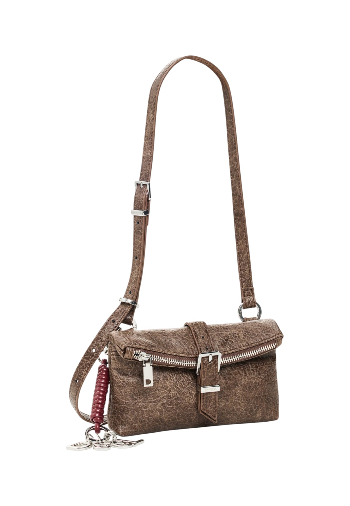 Portafoglio Con Portamonete Donna Desigual  Mone Half Logo Clutch Micro New Choco 26WAYP37