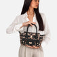 Borsa A Mano Donna Save My Bag Shopping bag piccola, Doppi manici, Chiusura con zip, Logo Save My Bag in metallo, Dimensioni: 25 x 9 x 16 Cm Clara S62-CLARA-S-LY