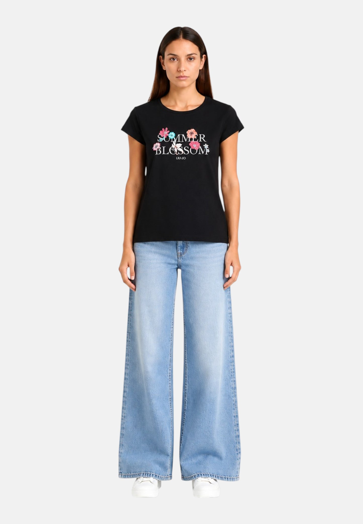 T-Shirt Manica Corta Donna Liu Jo Summer Blossom Eco Line VA6164JS360