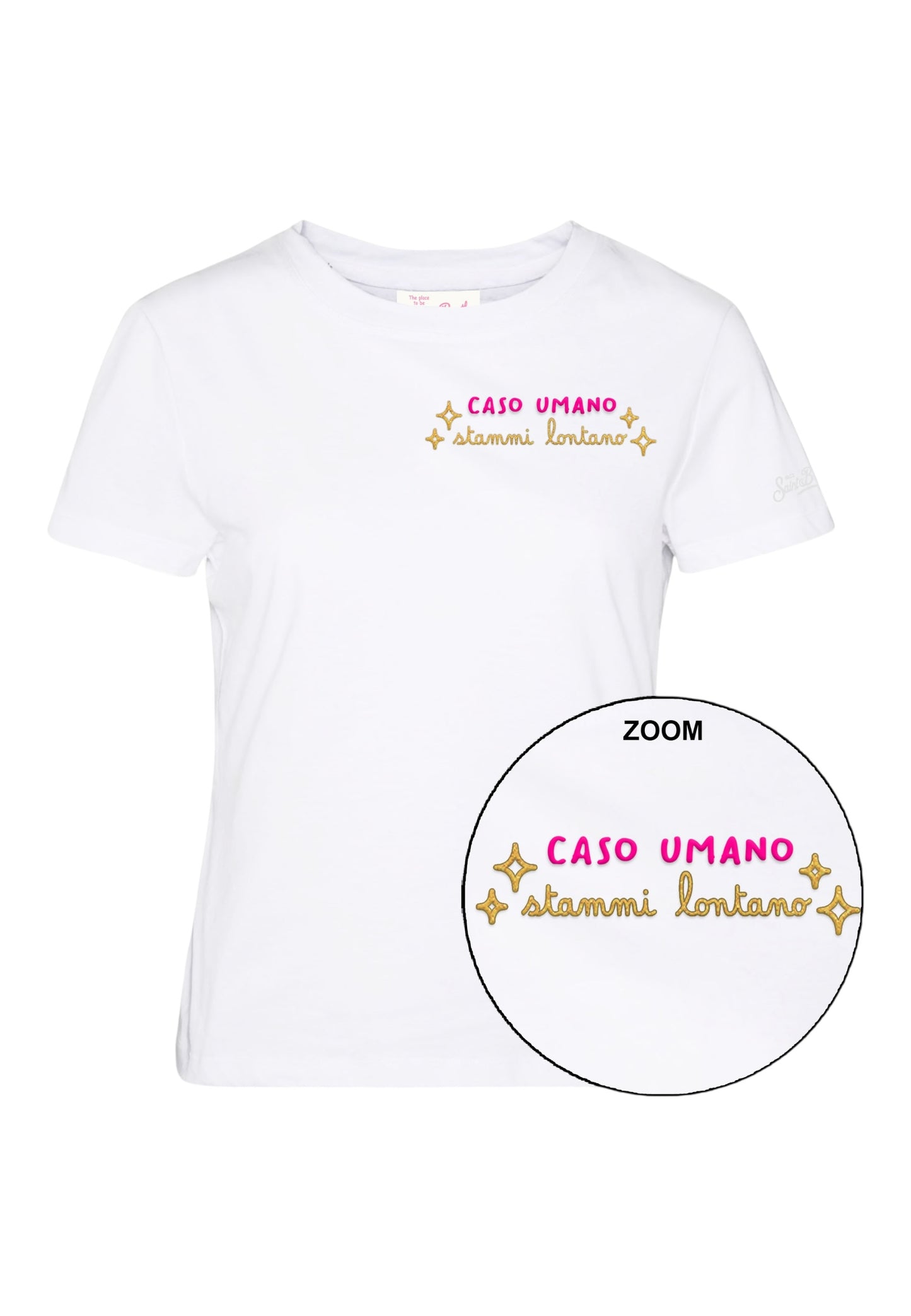 T-Shirt Manica Corta Donna Mc2 Saint Barth Caso Umano Lontano Emb Emilie EMI0001