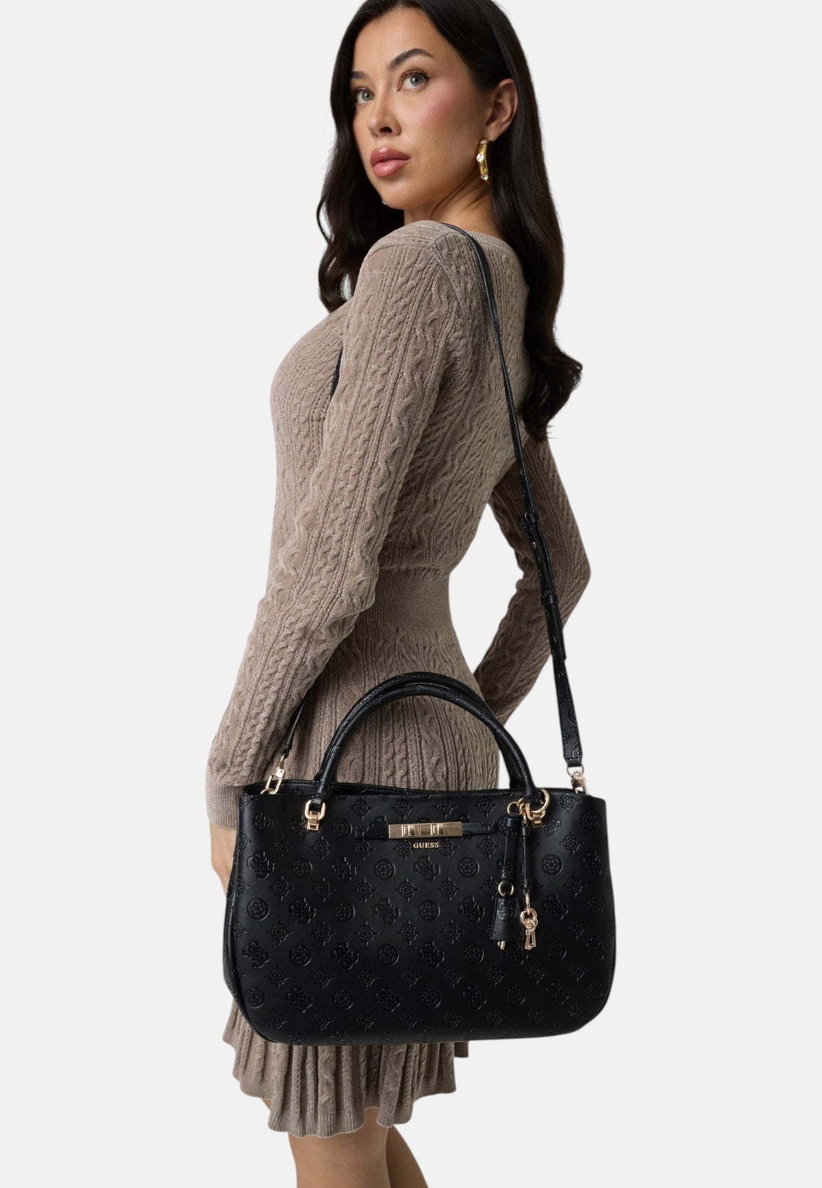 Borsa A Mano Donna Guess Girlfriend Satchel Carmella HWPD2225060