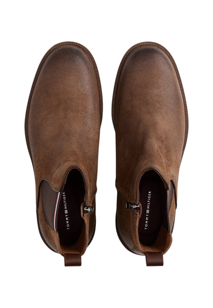 Stivaletti Chelsea Uomo Tommy Hilfiger  Cleated Hilfiger Suede FM0FM05560