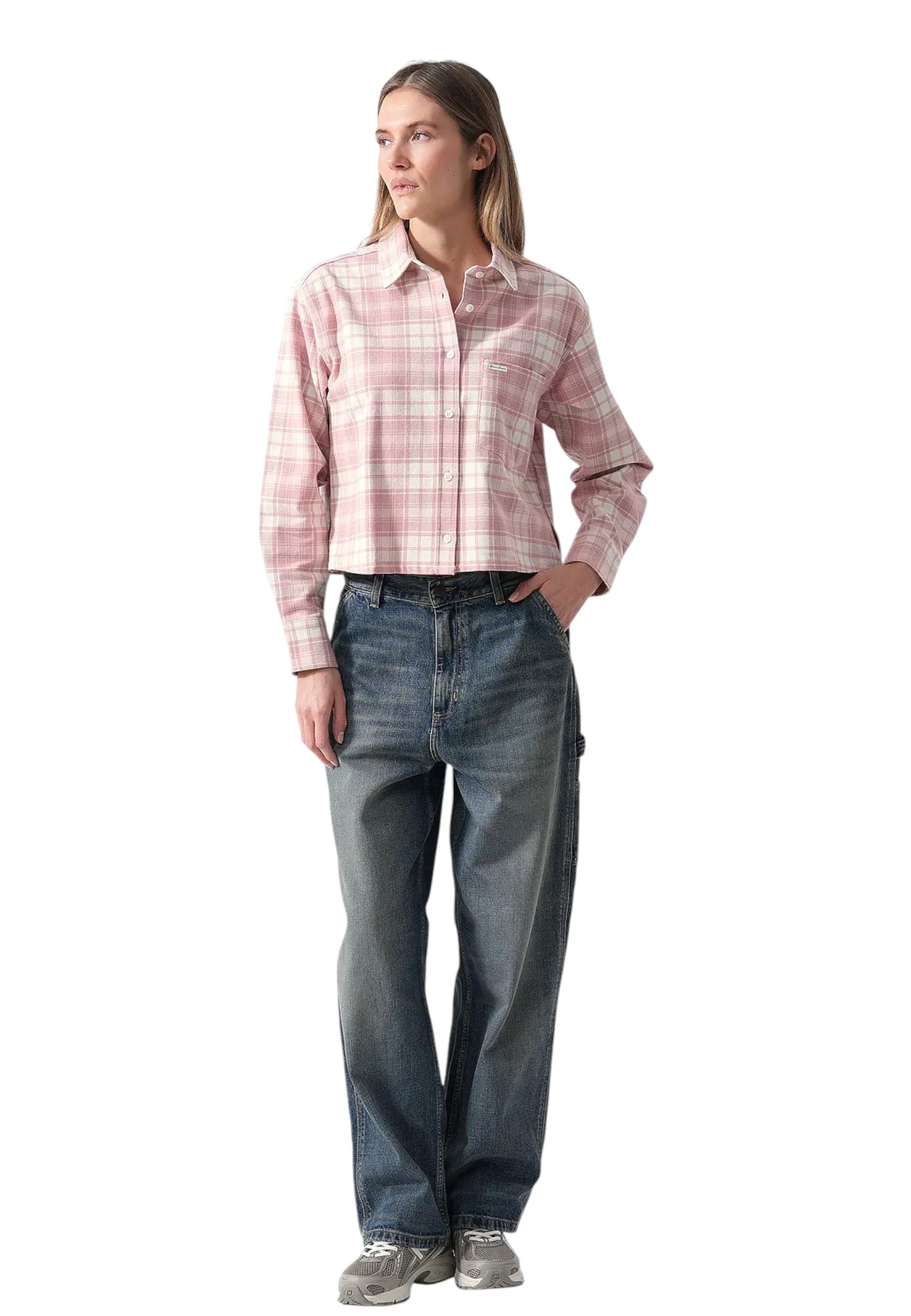 Camicia Manica lunga Donna Guess Con Tasca Gj Boxy Shirt W5BH39WGMH1