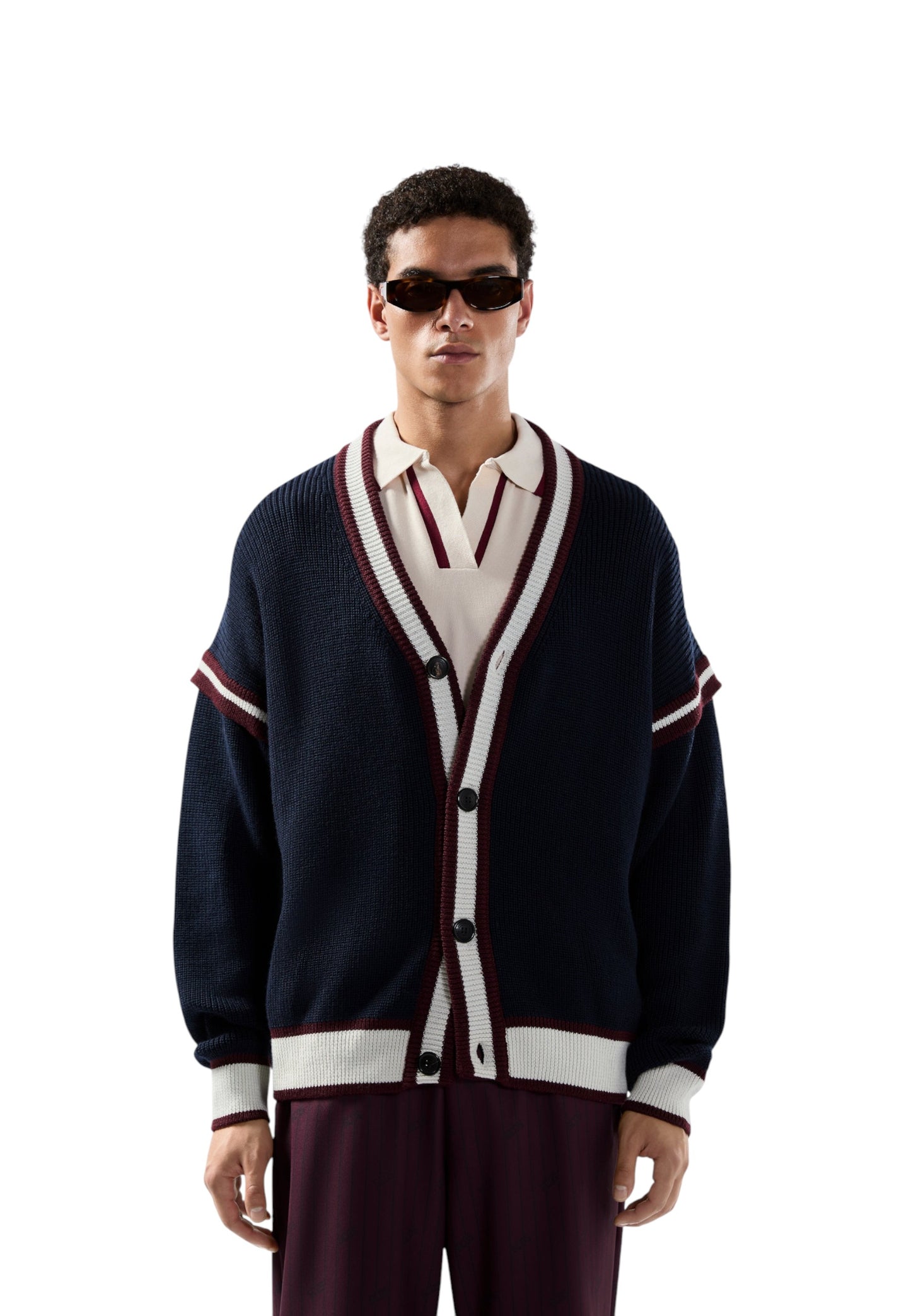 Cardigan  Uomo Gcds  Logo Lounge College B2EM1800KI3
