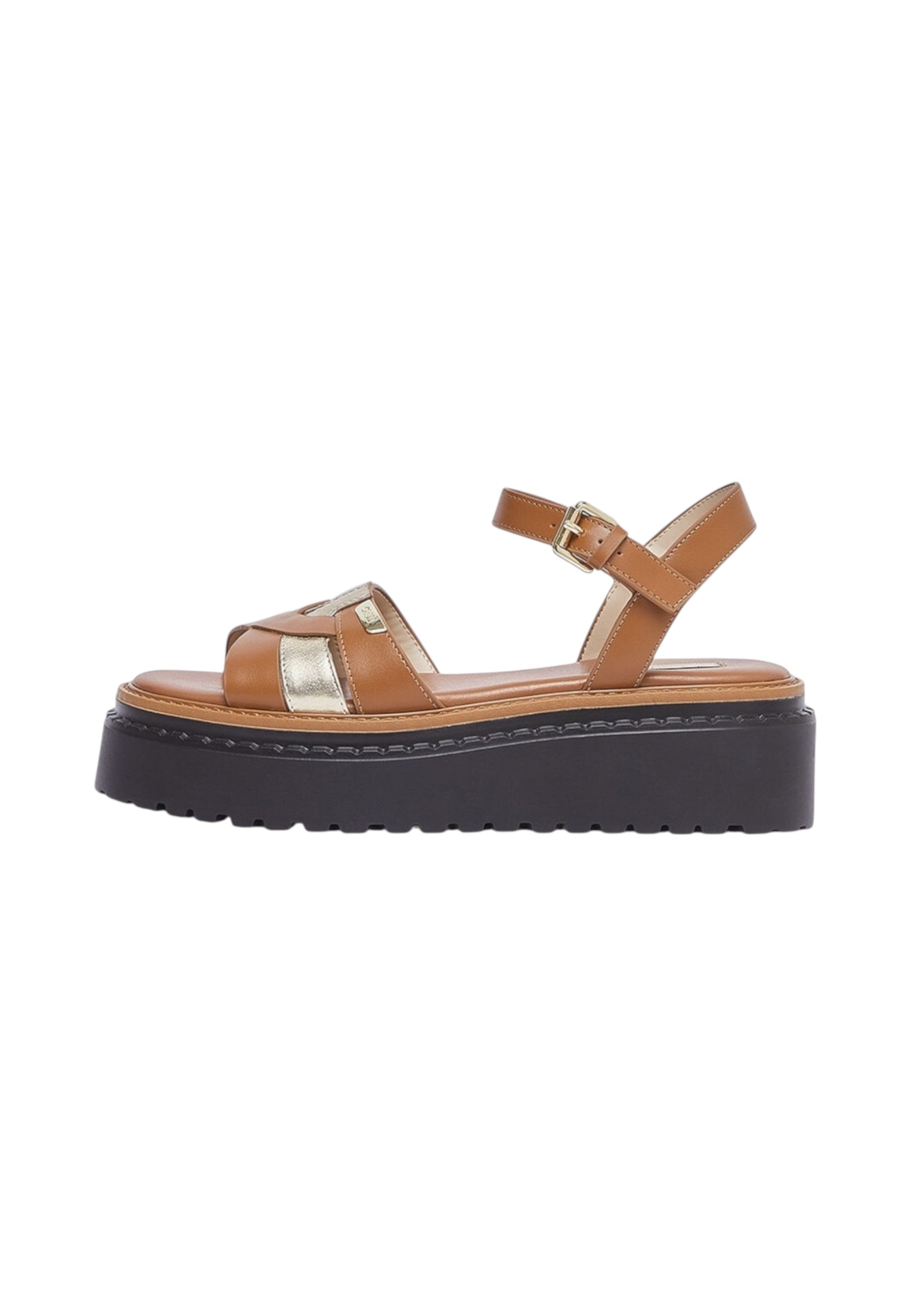 Sandali Platform Donna Liu Jo In Pelle Di Vitello Con Dettagli Metallizzati Bessie 01 SA6159PX026