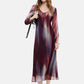 Vestito Midi Donna Desigual Motivo astratto, Fit regular, Manica lunga, Scollo a V Cira 26WWVW38