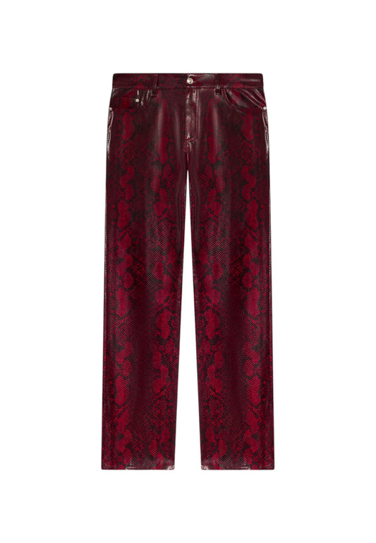 Pantaloni Cargo Uomo Gcds  Python Faux Leather B2CM2920TS9