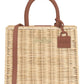 Borsa A Mano Donna Mc2 Saint Barth Straw Leather Shop Bag Mini SHBM0002