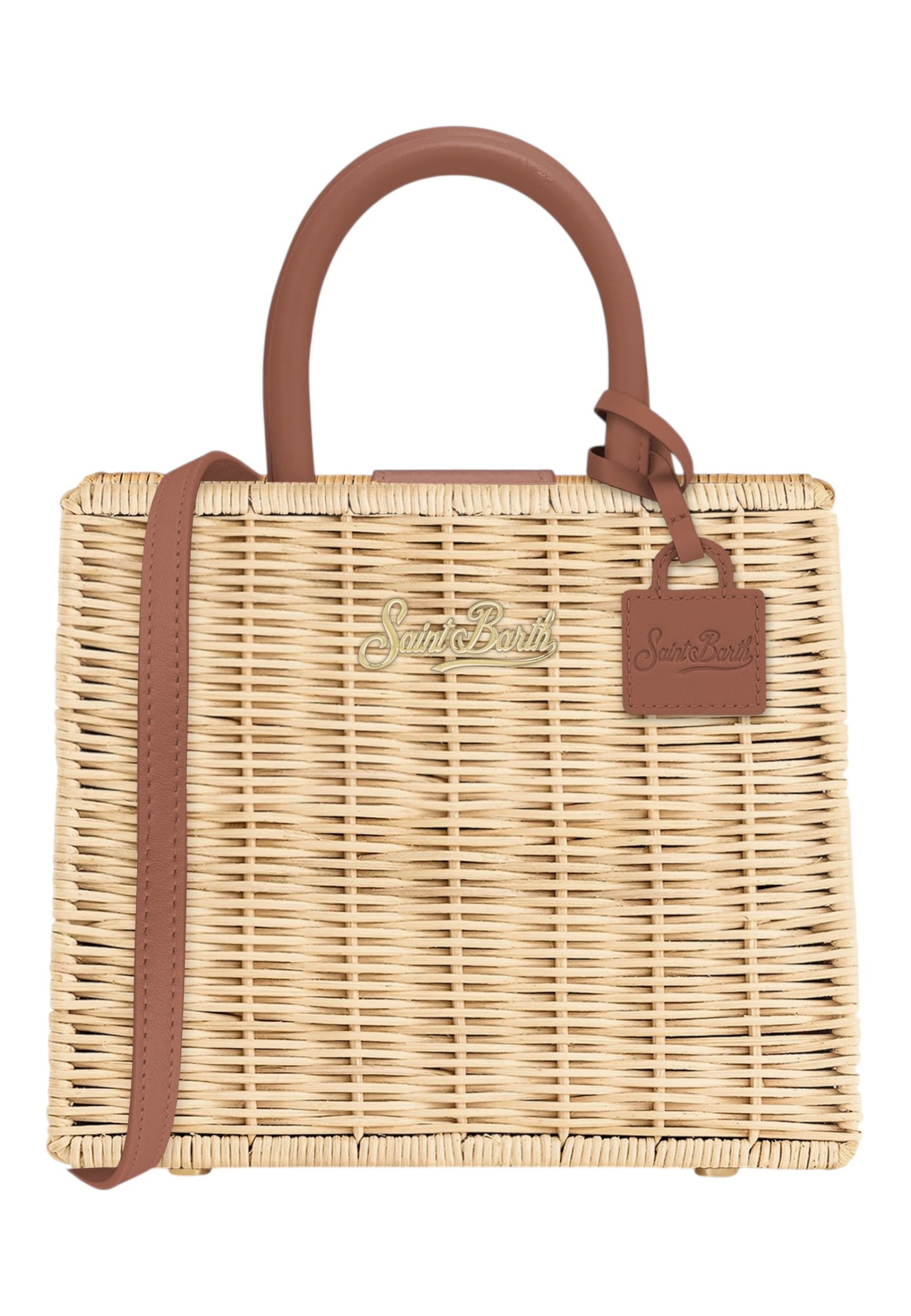 Borsa A Mano Donna Mc2 Saint Barth Straw Leather Shop Bag Mini SHBM0002