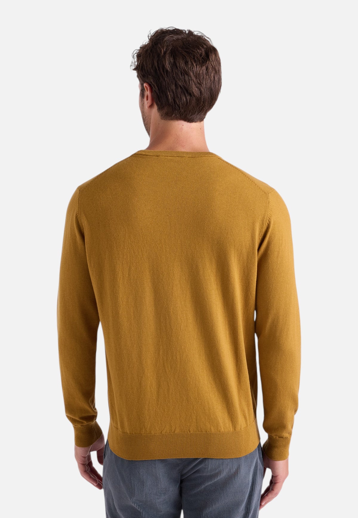 Maglia A Girocollo Uomo Harmont & Blaine Misto cotone e lana, Regular Fit, Finiture a costine, Made in Italy, Logo Harmont & Blaine  HRR012030788