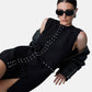 Vestito Corto Donna Liu Jo Tessuto Navetta Con Borchie  WA6119T2527