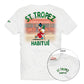 T-Shirt Manica Corta Uomo Mc2 Saint Barth Stampa/Ricamo Fronte E Retro Scrooge St Tropez Portland PRL0002