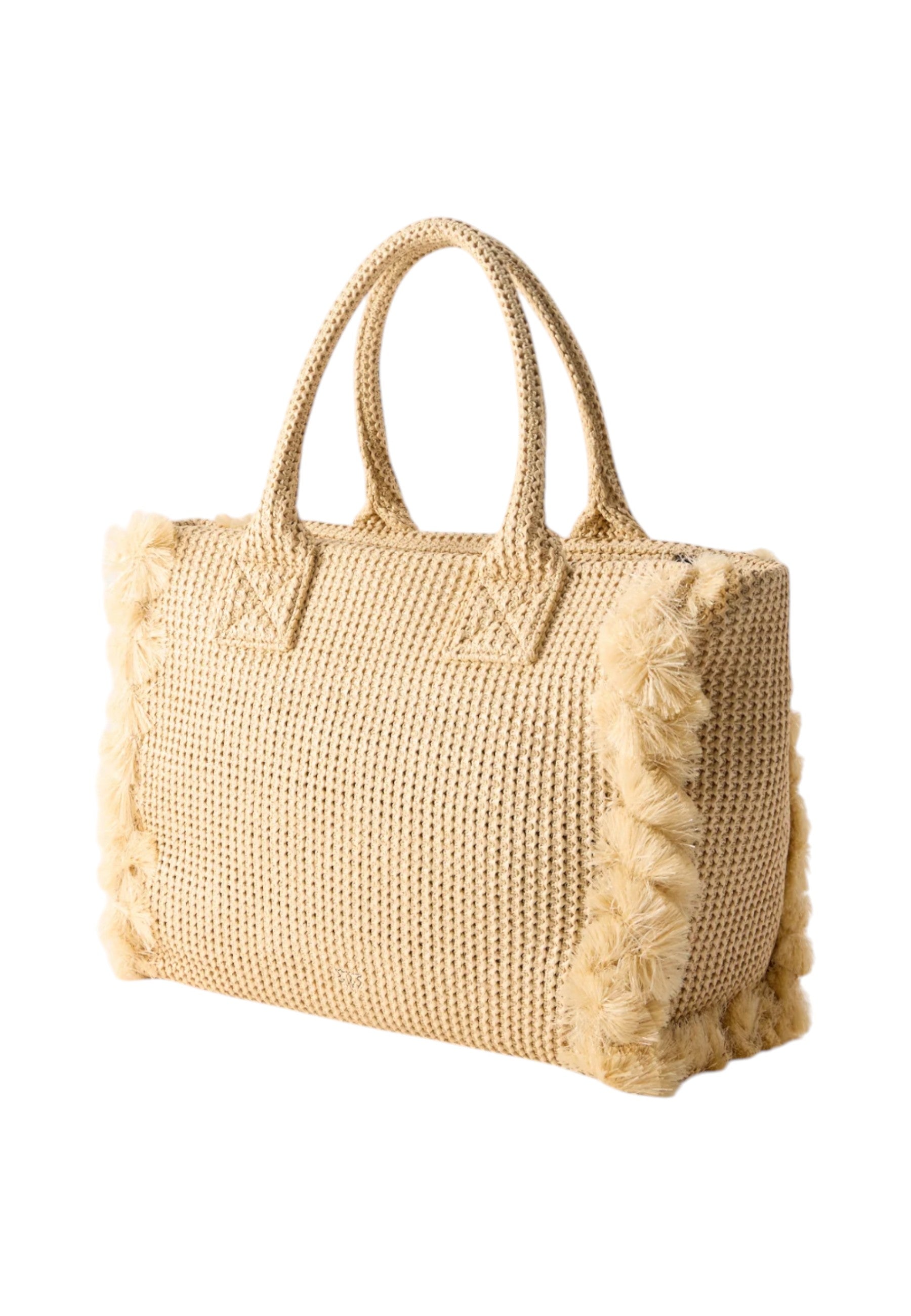 Borsa A Mano Donna Pinko In Rafia Beach Shopper 106673A39Y