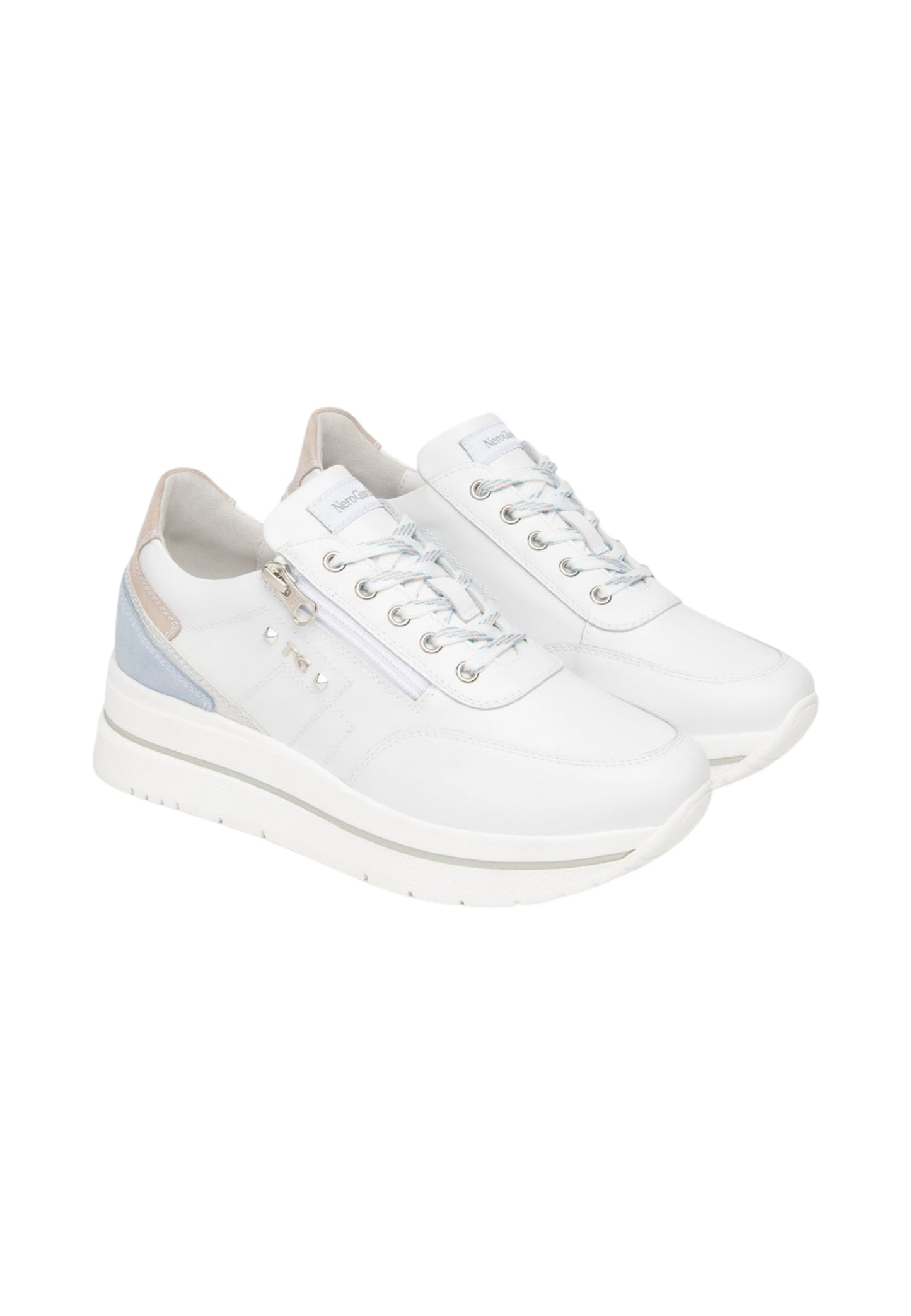 Sneakers Basse Donna Nero Giardini In Pelle Scamosciata  E615203D