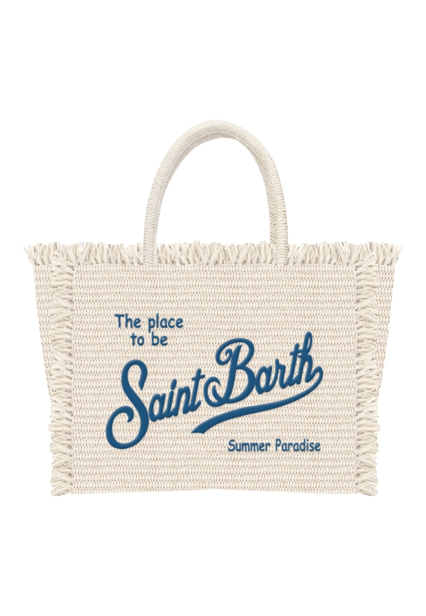 Borsa A Mano Donna Mc2 Saint Barth Bianco Vanity Mini Straw N VAMI009