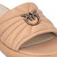 Ciabatte  Donna Pinko In Nappa Trapuntata Con Logo Love Birds Fiona 03 SD0525P003