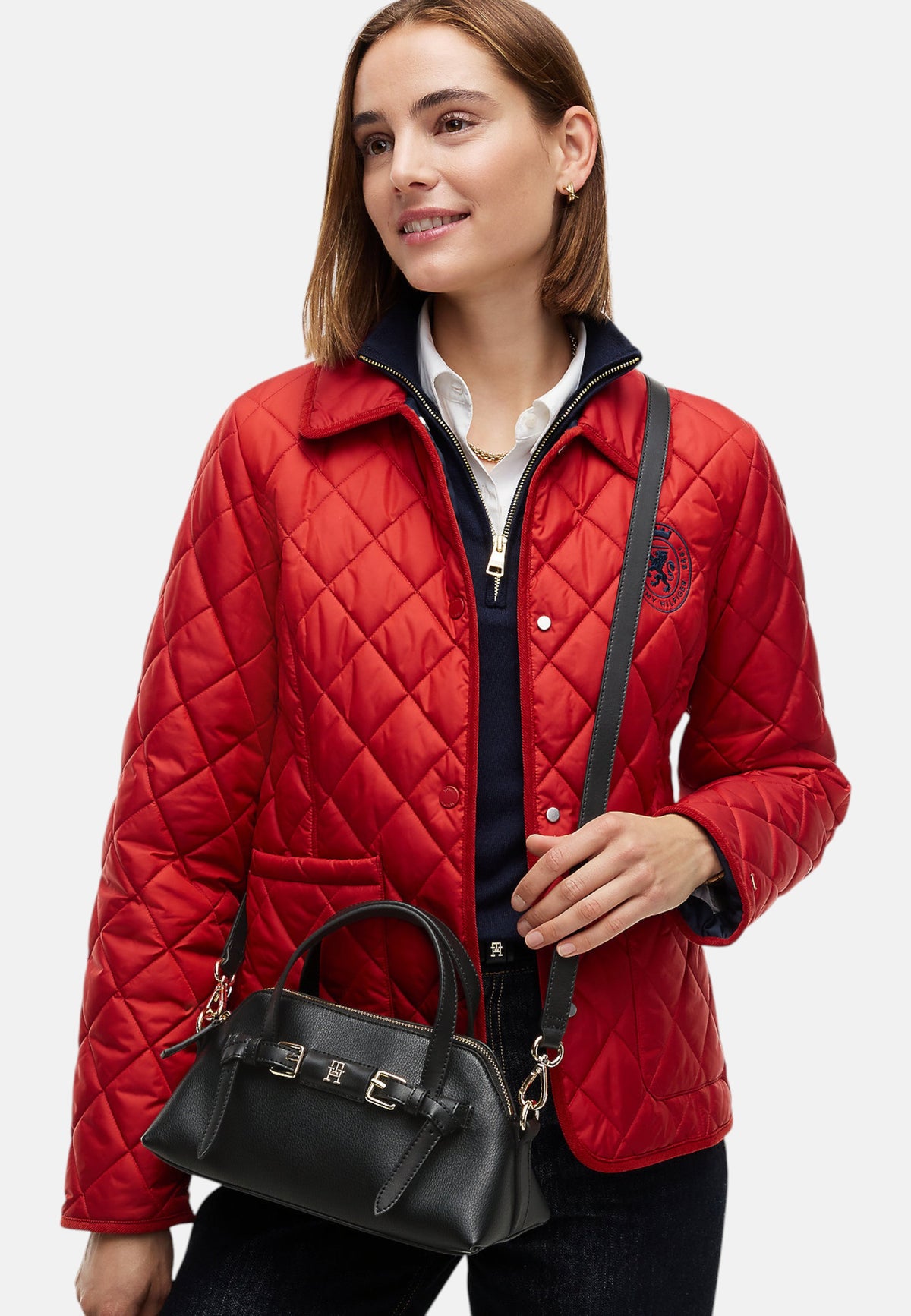 Borsa A Spalla Donna Tommy Hilfiger Mini Tote Th Buckle AW0AW19034