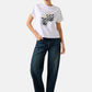 T-Shirt Manica Corta Donna Guess  Popcorn W6RI28I3Z14