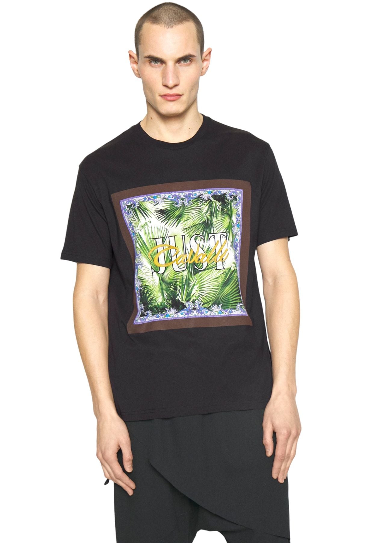 T-Shirt Manica Corta Uomo Just Cavalli  74Mm600 R Eden Foulard 74OBHF10CJ200