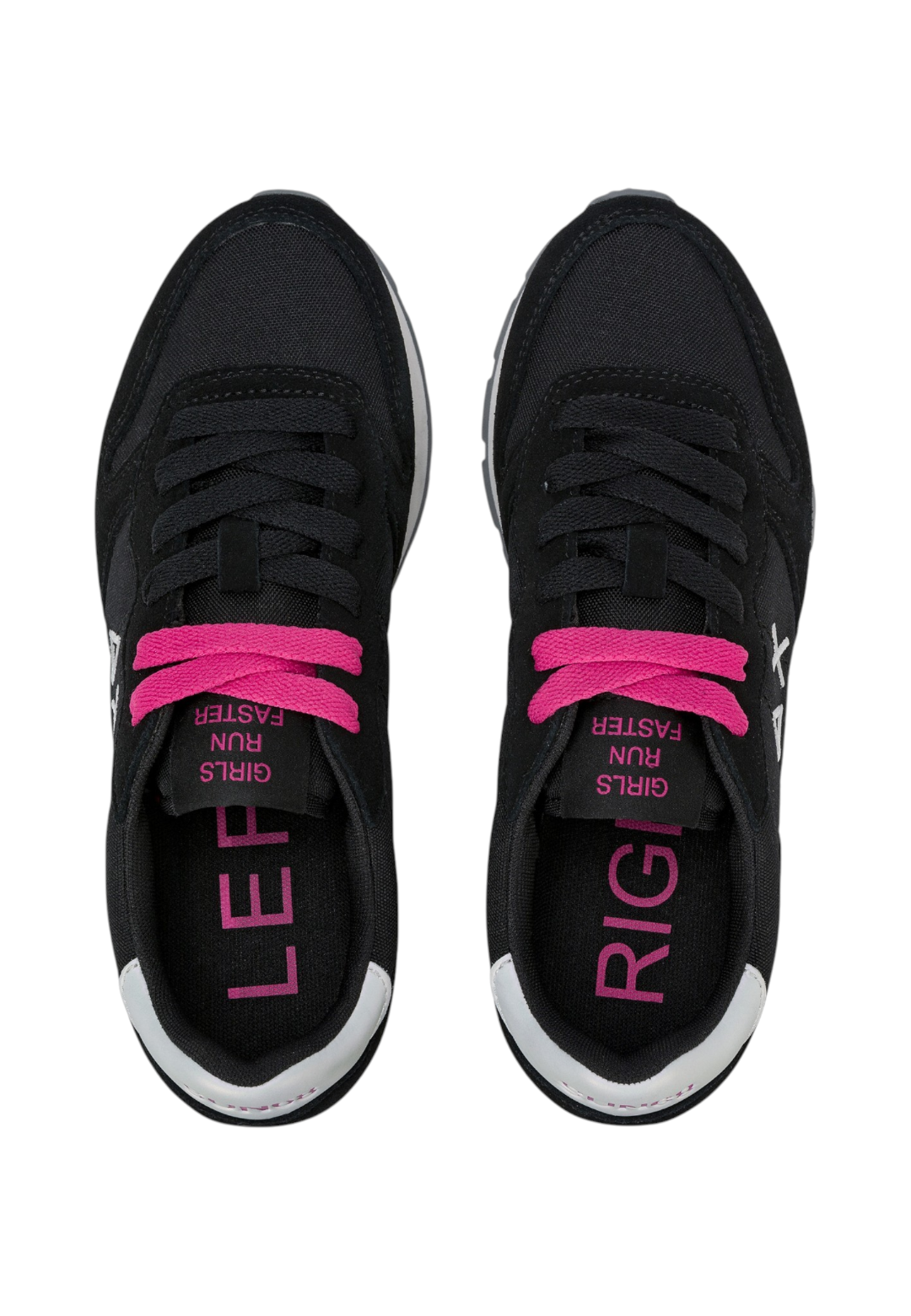 Sneakers Basse Donna Sun68 Stile Running, Nylon E Suede, Logo Ricamato Ally Solid Z46201