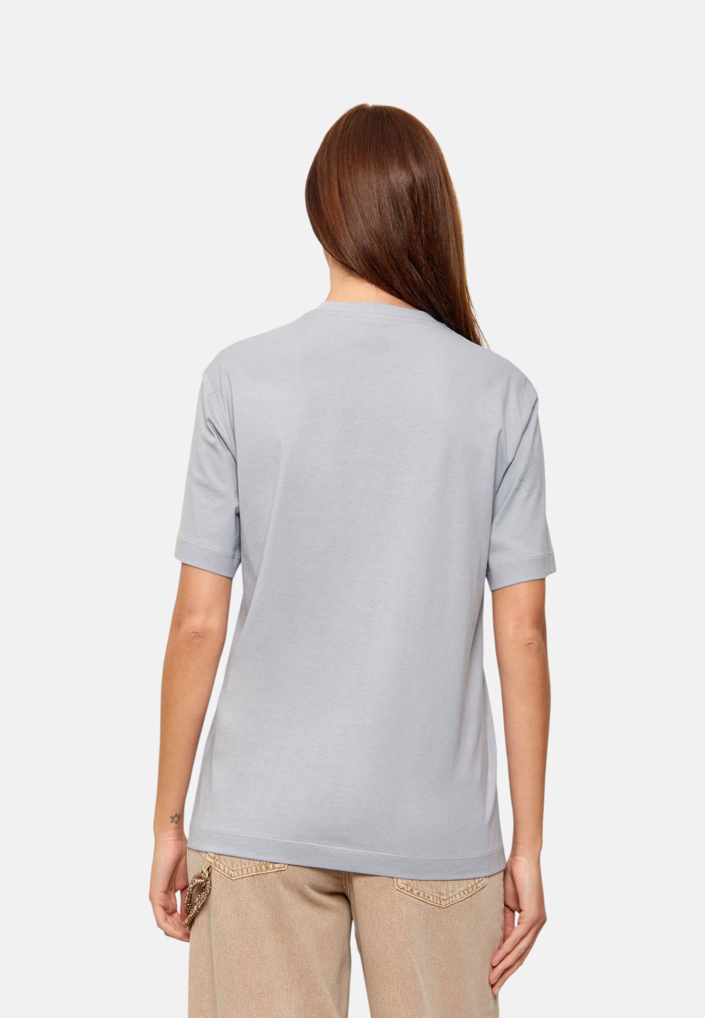 T-Shirt Manica Corta Donna Pinko Con Logo Love Birds Ricamo Strepitoso 105526A33F