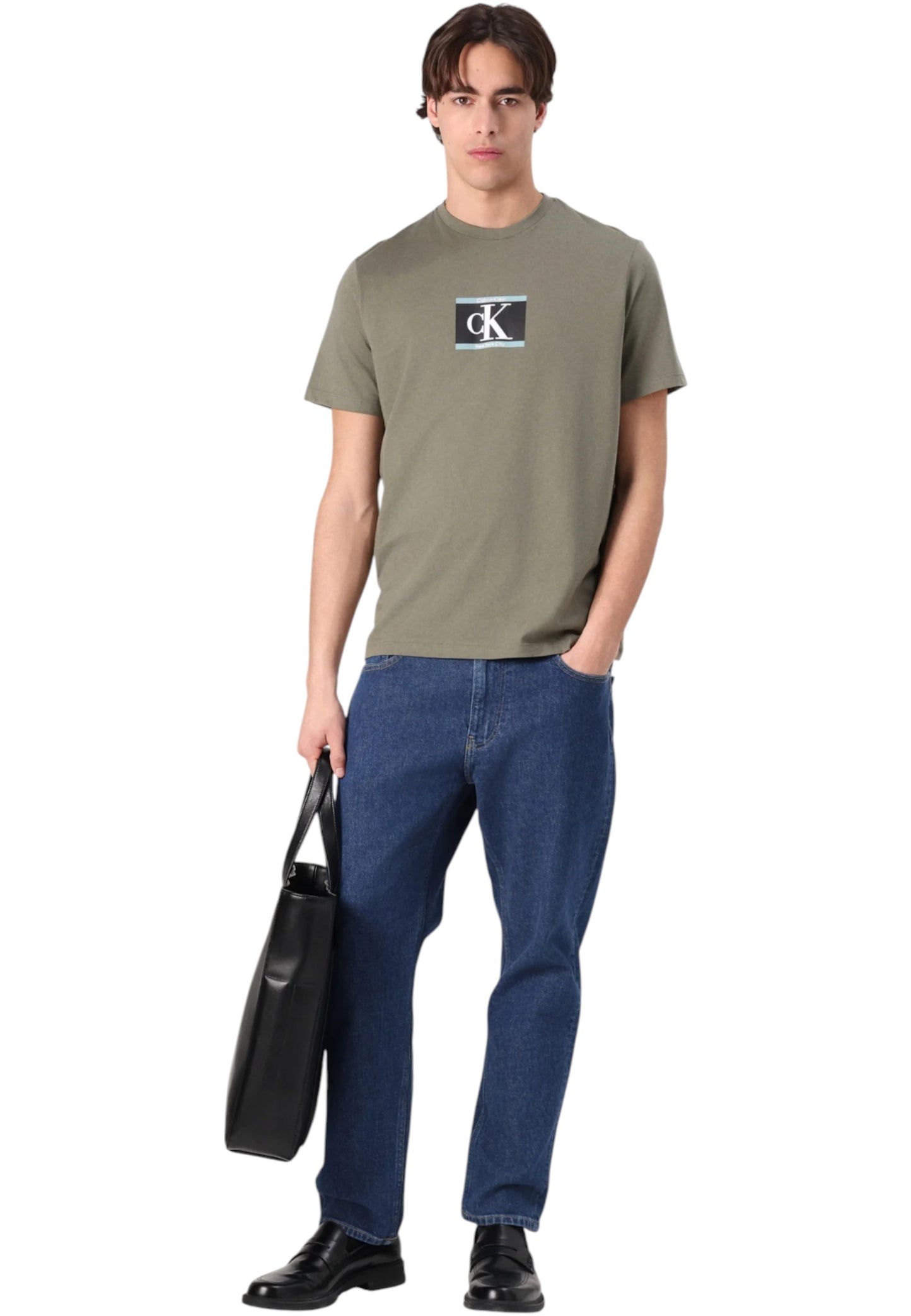 T-Shirt Manica Corta Uomo Calvin klein  30S Eu Sp Ck Box LV04RC854G