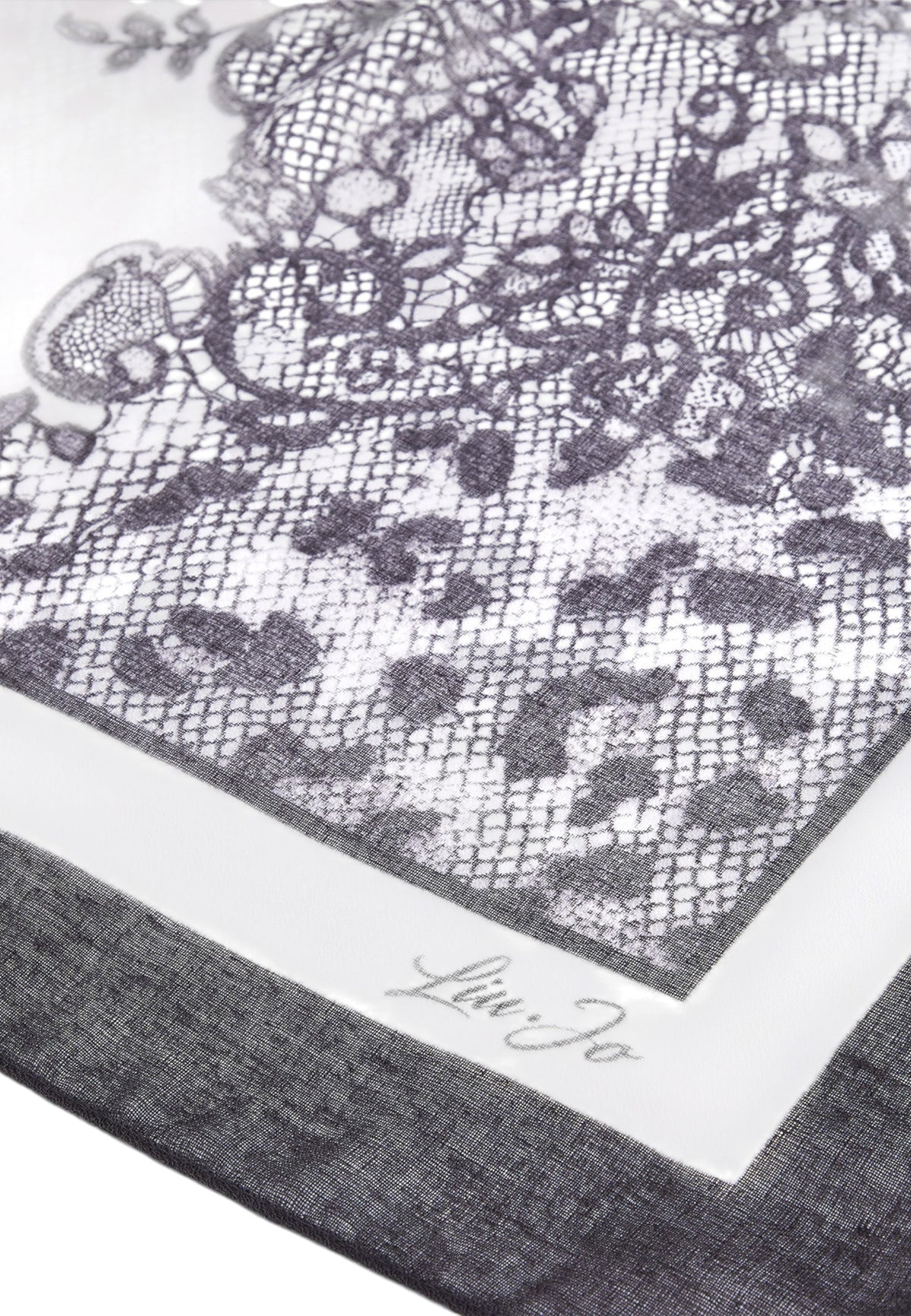 Foulard  Donna Liu Jo Leopard Lace 120x120  2F6073T2745