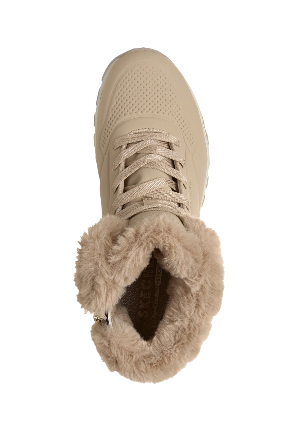 Sneakers Alte Donna Skechers Air-Cooled Memory Foam, Skech-Air, Collo e fodera in ecopelliccia, Suola antiscivolo Uno Rugged-Arctic Avenue 190285