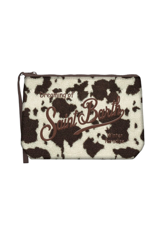 Pochette  Unisex Mc2 Saint Barth Cow Skin Embroidery Aline Teddy ALI0023
