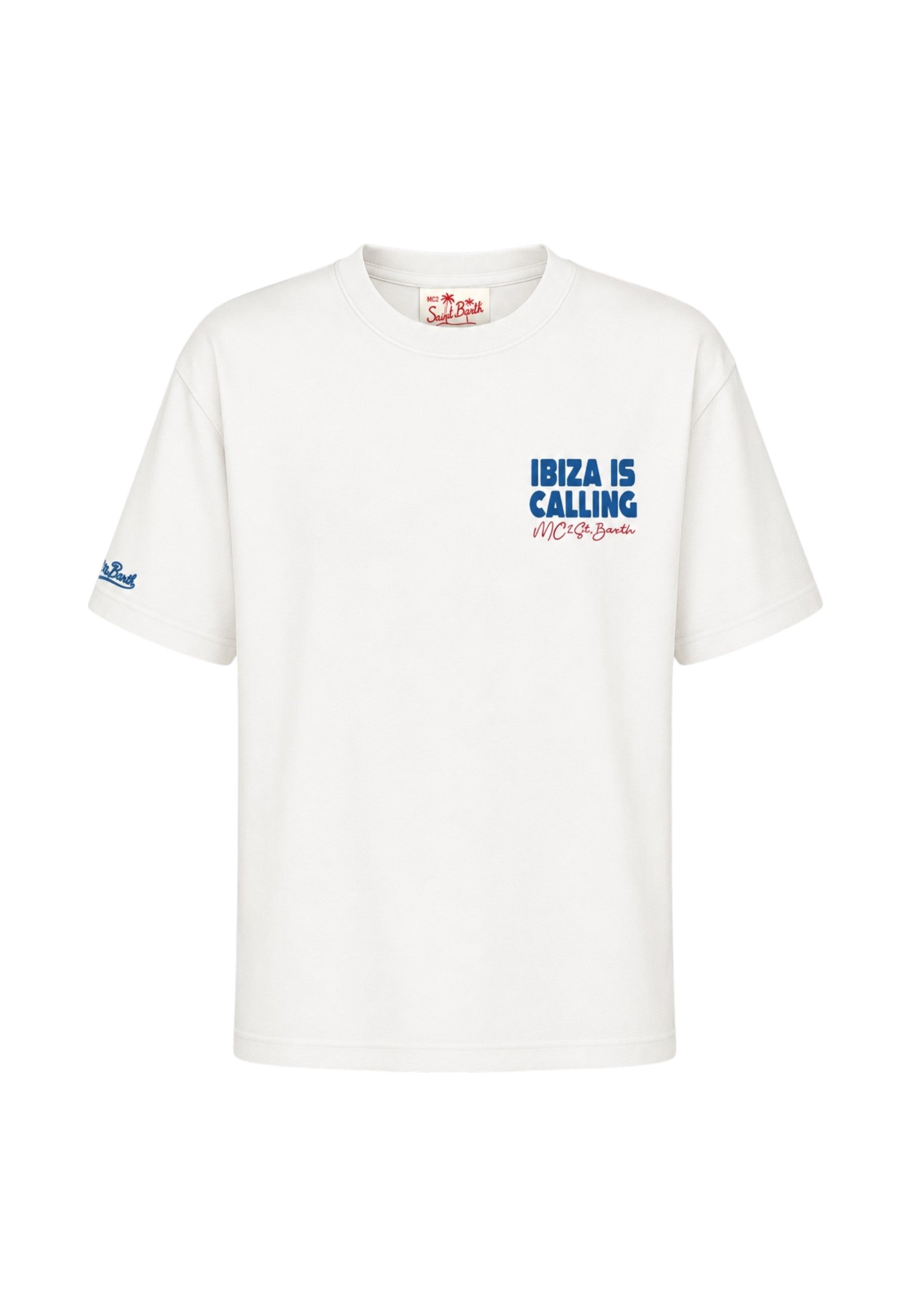T-Shirt Manica Corta Uomo Mc2 Saint Barth Oversize Ibiza Calling Delmar DLR0001