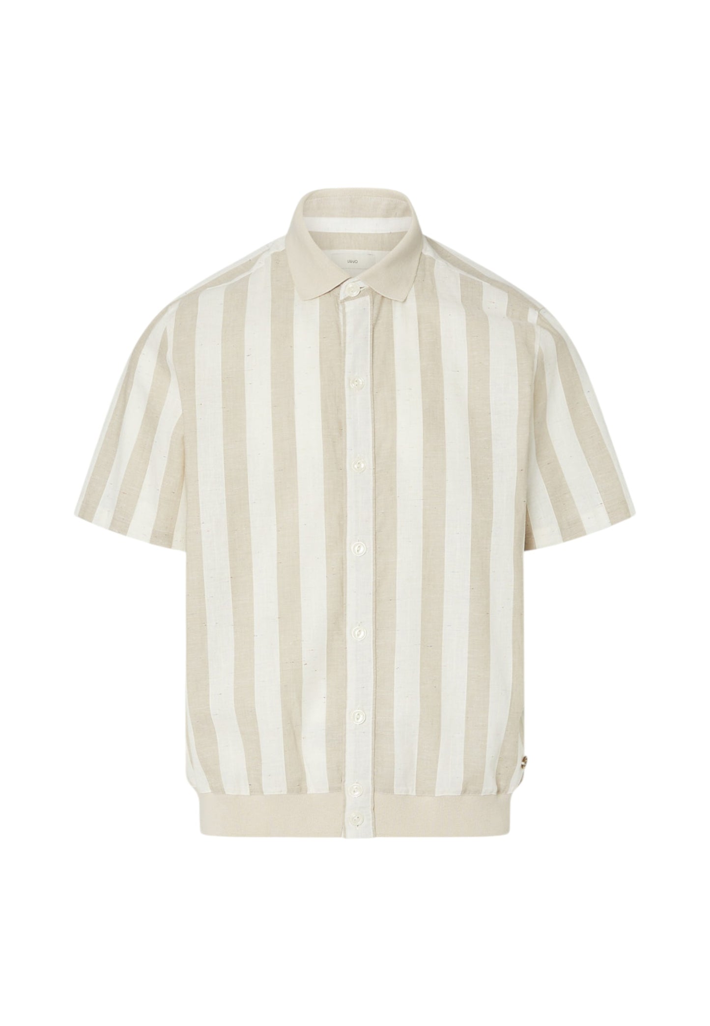 Camicia Manica Corta Uomo Liu Jo A Righe Bianco Pepe  QA6202T574A