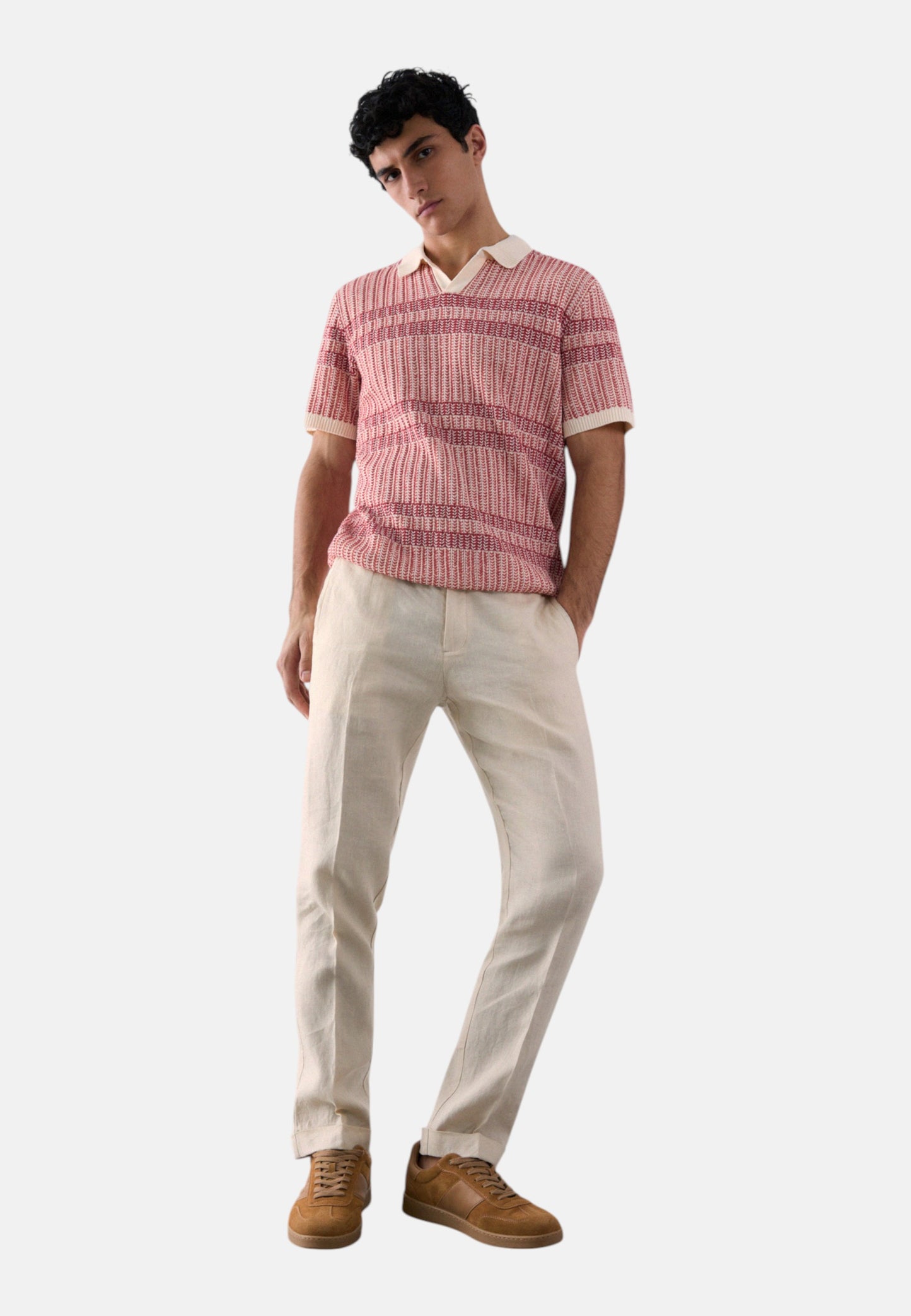 Pantaloni  Uomo Liu Jo Jogger In Lino  QXX121T4346