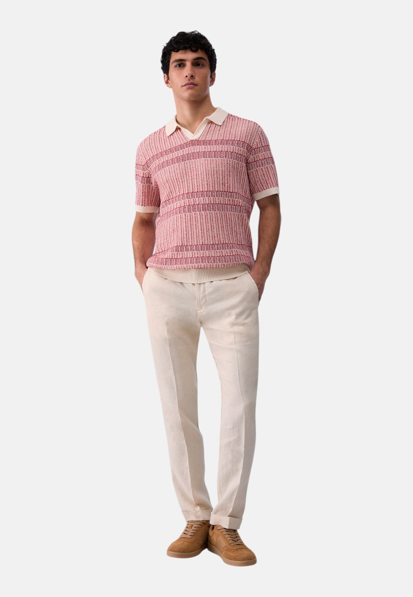 Pantaloni  Uomo Liu Jo Jogger In Lino  QXX121T4346