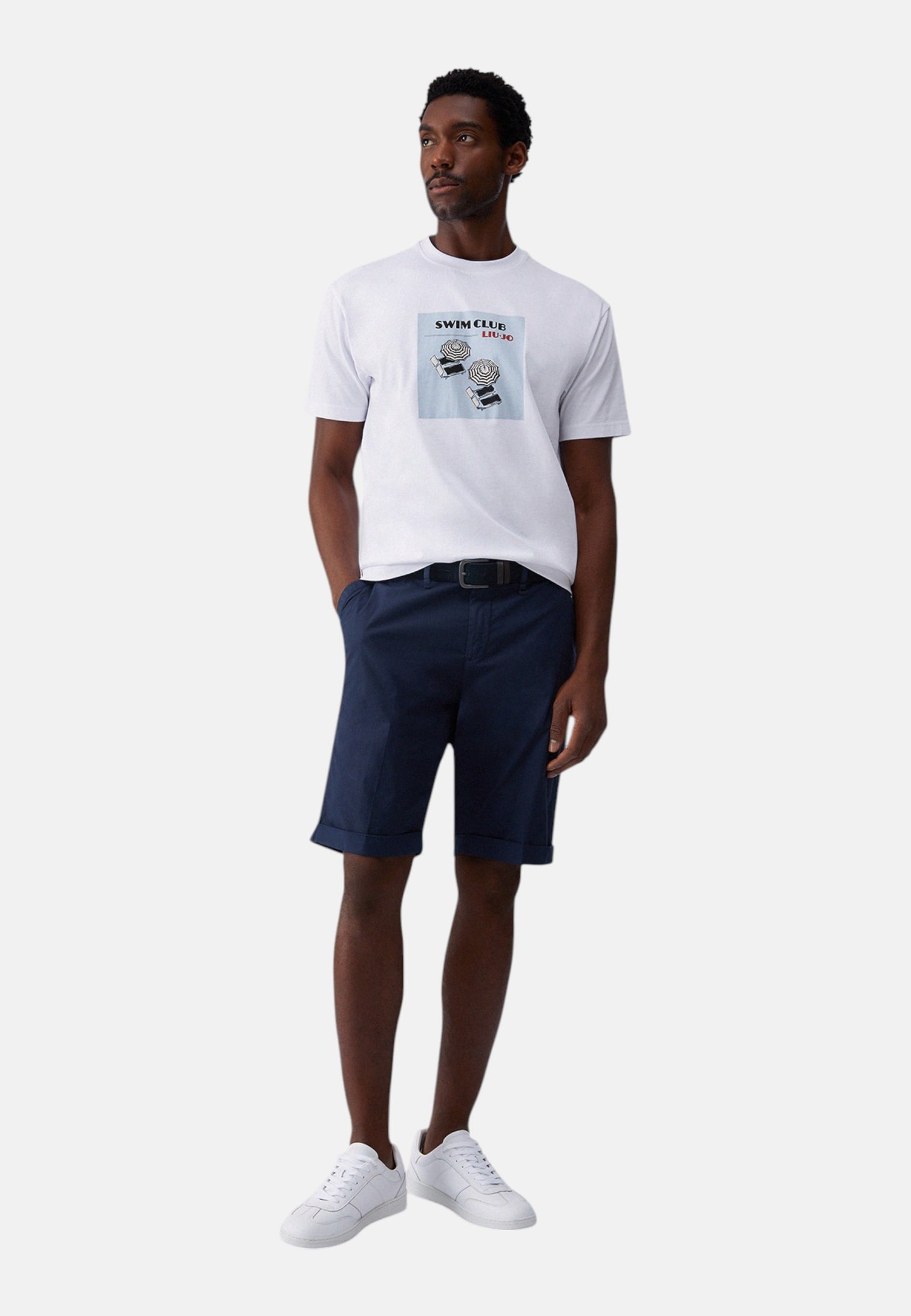Pantaloncini Bermuda Uomo Liu Jo In Tela  QXX123T4310