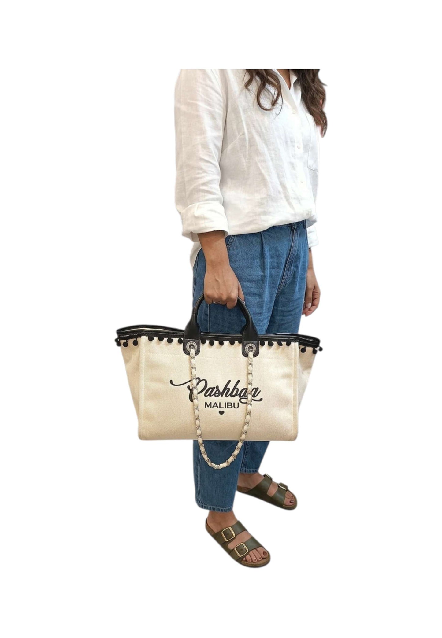 Borsa A Mano Donna Pashbag Tote Beach Penelope-Beach