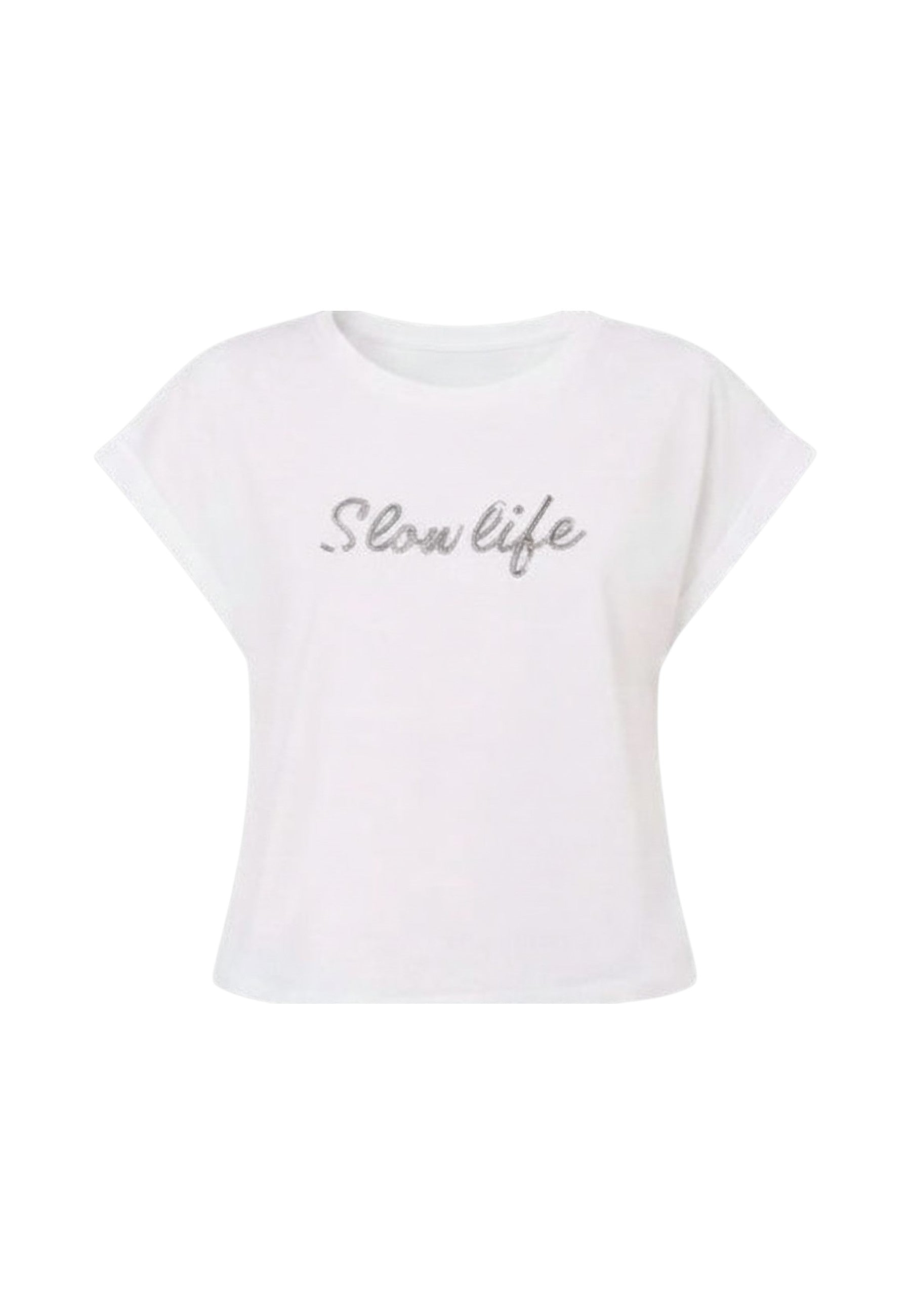 T-Shirt Manica Corta Donna Liu Jo Slow Life Eco Line VA6162JS923