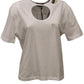 T-Shirt Manica Corta Donna Gaelle Con Dettaglio Aperture Sul Davanti  GAABW00694