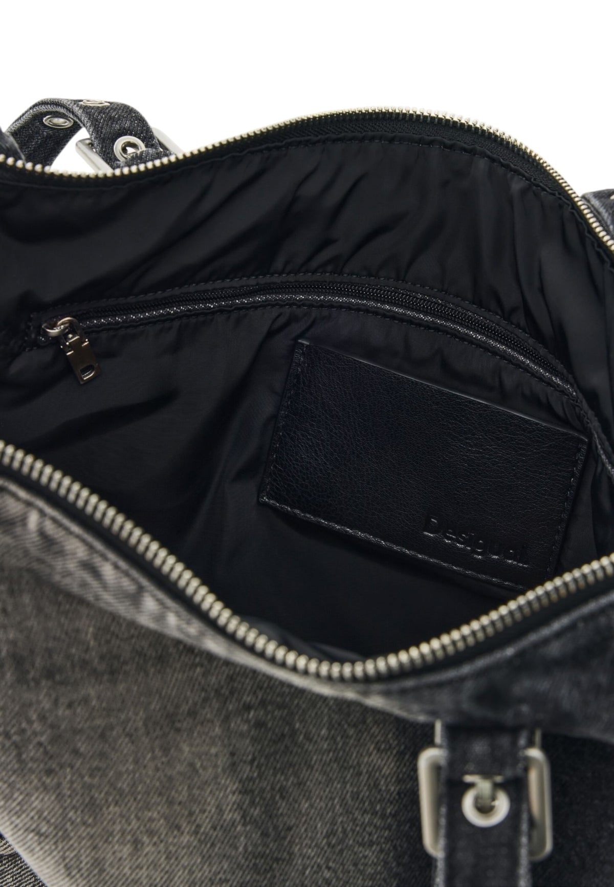 Borsa A Spalla Donna Desigual  Bag Half Logo Denim Lanuza 26WAXD06