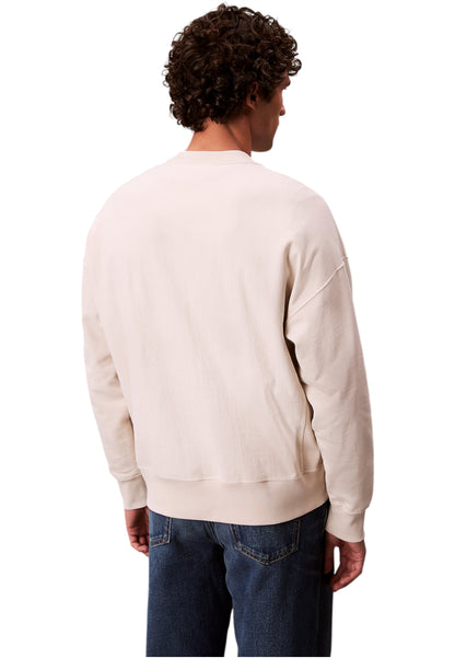 Felpa A Girocollo Uomo Calvin klein Jeans  Premium Terry Monogram LV04RC277G