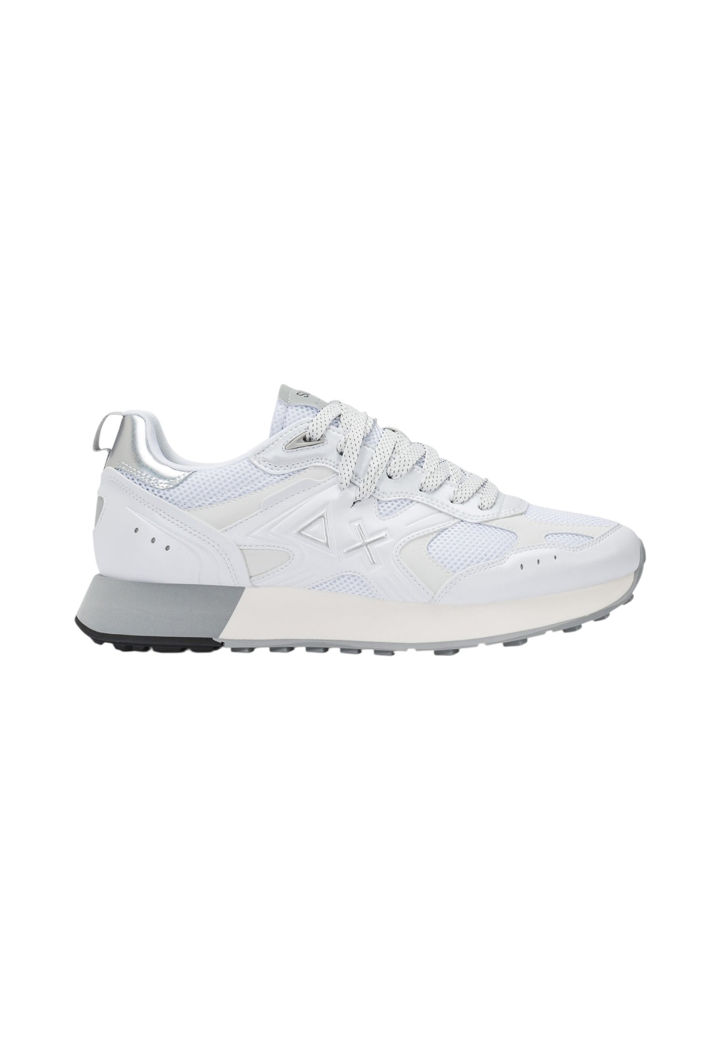 Sneakers Basse Uomo Sun68  Jaki 2.0 Silver Mesh Z36119