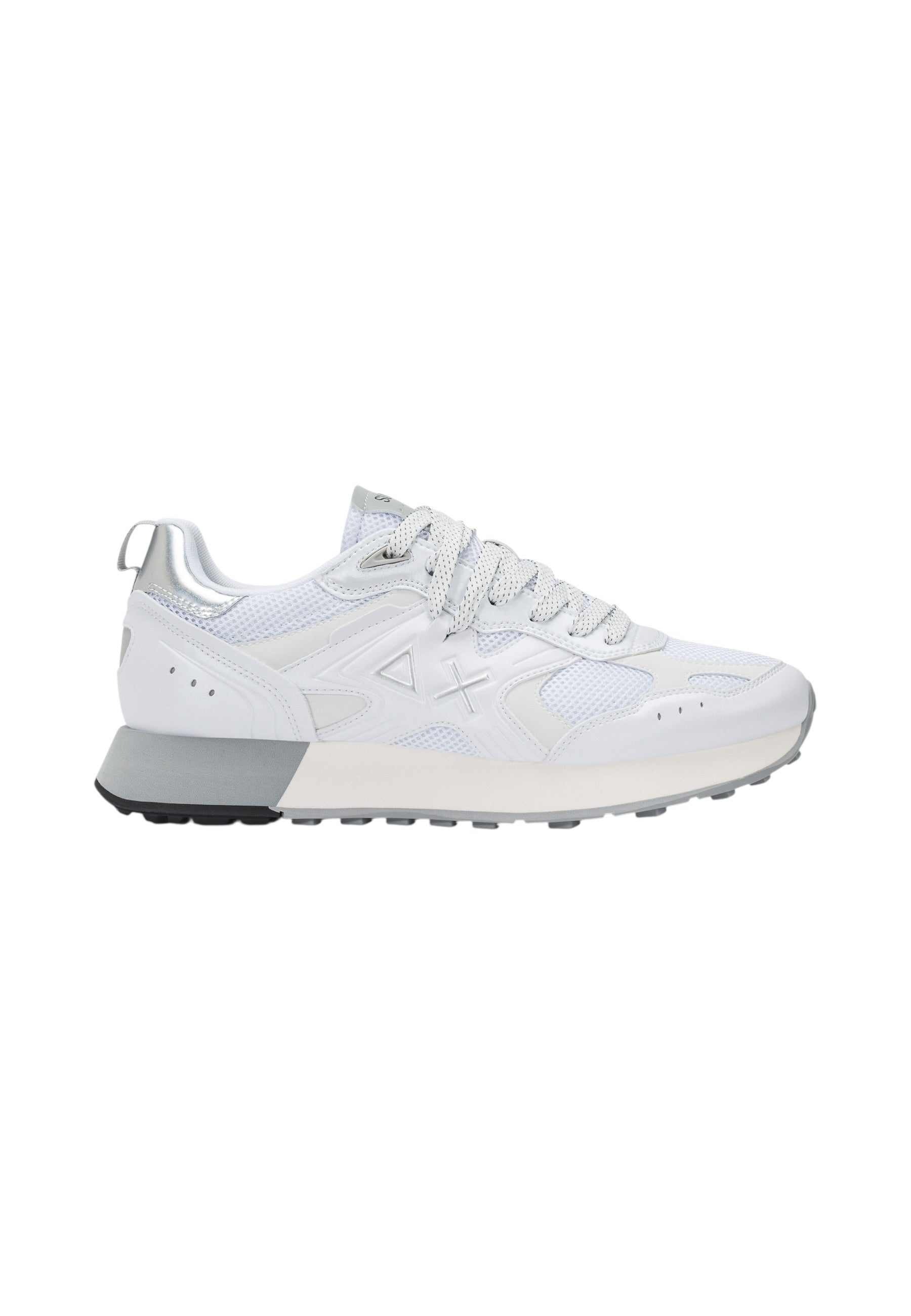 Sneakers Basse Uomo Sun68  Jaki 2.0 Silver Mesh Z36119
